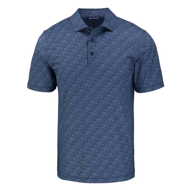 Cutter & Buck - Wholesale Polo - Men's - Cutter & Buck Pike Eco Pebble Print Recycled Mens Polo4