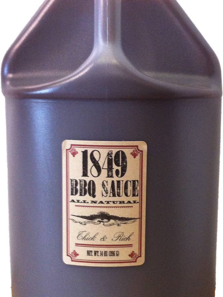 1849 Tjock & Rik Naturlig BBQ-sås - 1 Gallon (128 fl oz) för wholesale av Golden West Specialty Foods