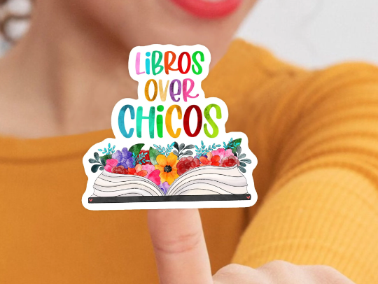 Quirky Latina Co - Wholesale Sticker - Libros over Chicos Waterproof Vinyl Sticker1