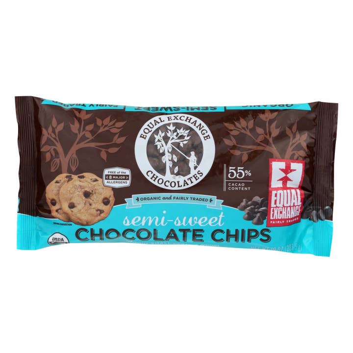 Equal Exchange Organic Chocolate Chips - Semi-sweet - Case Of 12 - 10 Oz. for wholesale by Ware Spark