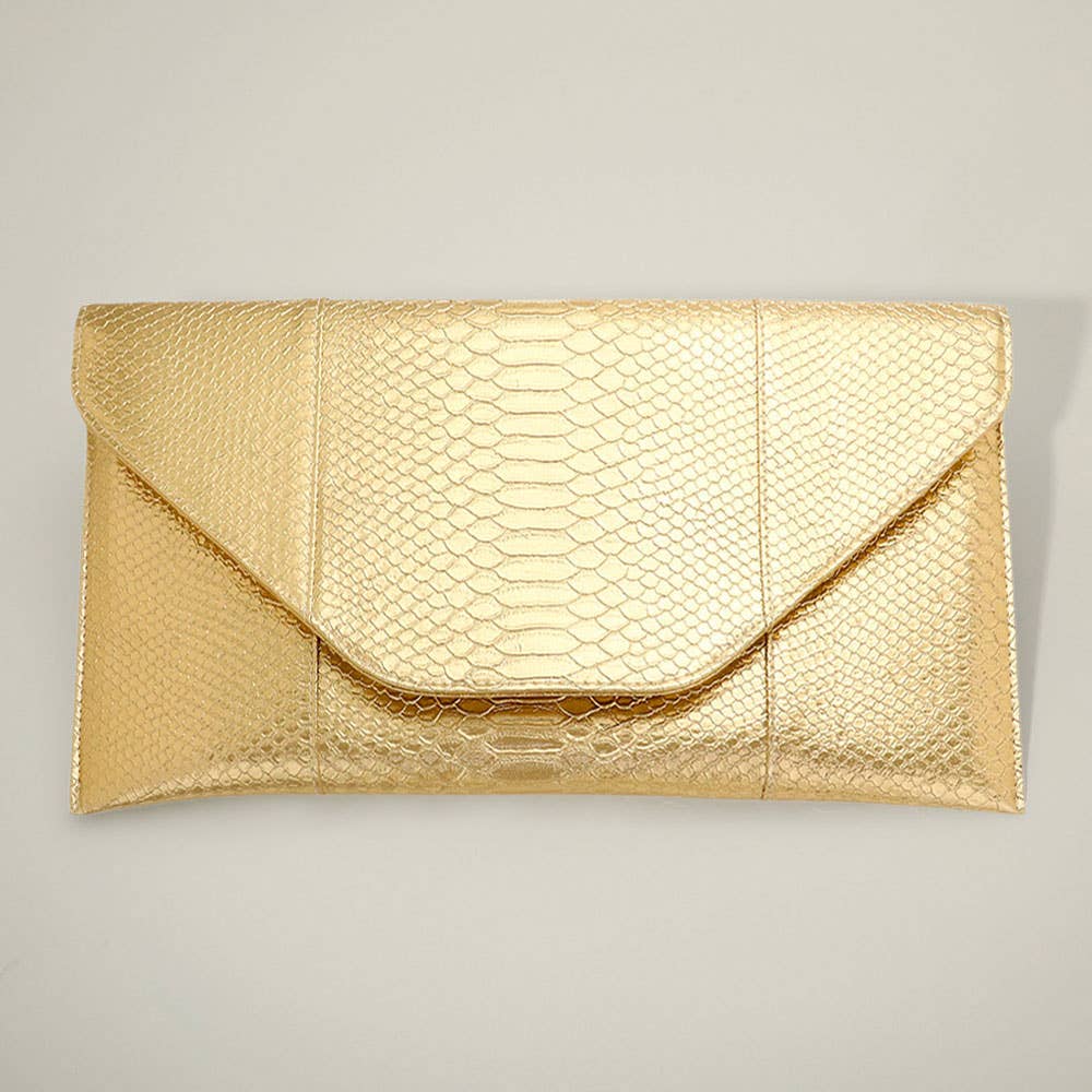 Sensibling Corp. - Wholesale Clutch Bag - Women's - Snake Skin Patterned Envelope Clutch / Shoulder Bag21