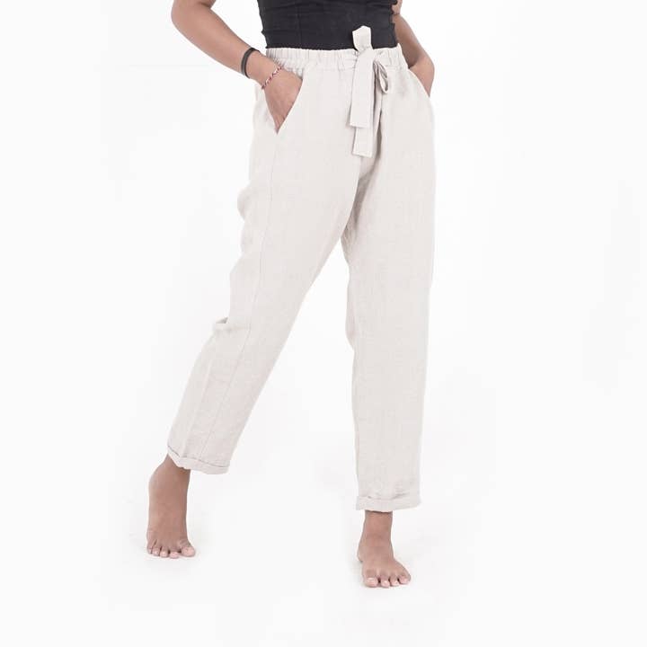 Linen pants - 100% linen for wholesale by Sati Creation
