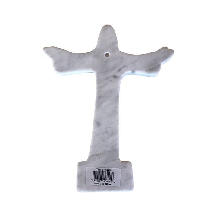 Wilco Home – wholesale Väggkors – Kristus Återlösare Marble Vägg/Bibel Figur/Cross w/Trä inlägg