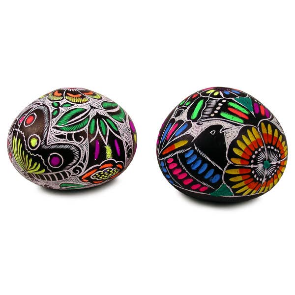 Sanyork Fair Trade - Vente Objets de décoration - Ornement de gourdes Primavera, décoration animalière, détails fins0