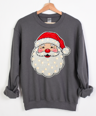 Trendy Chic Apparel LLC – wholesale Sweatshirt med tryck - Dam – Faux ljus upp/Faux chenille tomtetröjor och T-shirts4