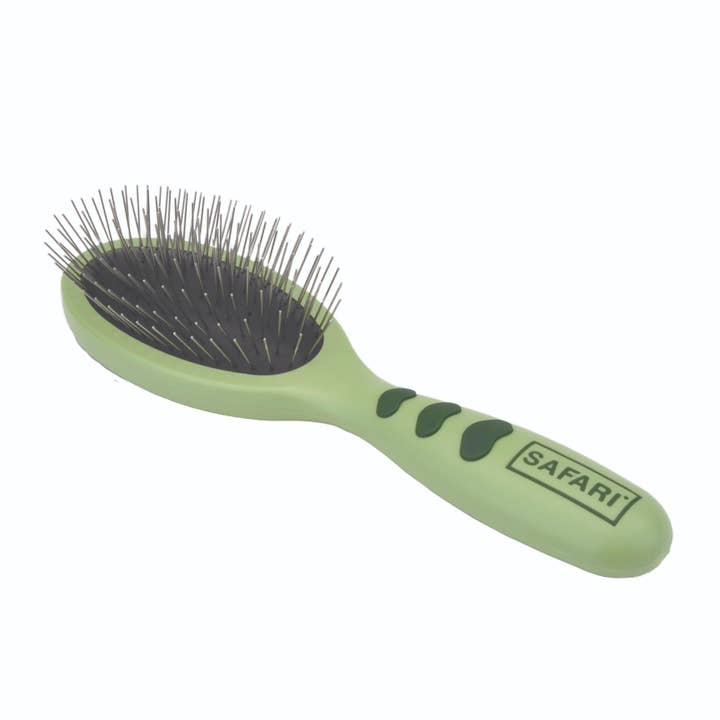 Pet Palette Distribution - Wholesale Pet Grooming Aid - Dog - Safari by Coastal Wire Pin Brush With Plastic Handle - MD/LG