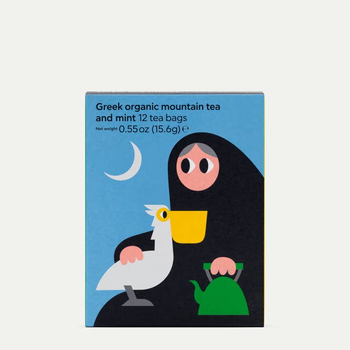 Chá de montanha orgânico grego e hortelã por atacado de yiayia and friends