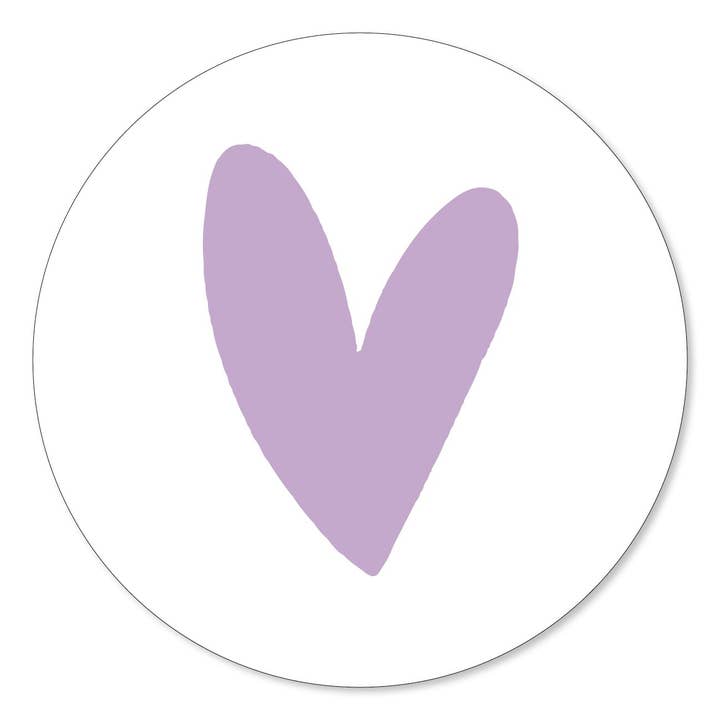 Muurcirkel Hart Lila voor wholesale door GM decoratie