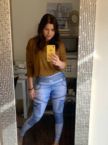 Jegging Shines en denim pour la vente par Alina and the Sea