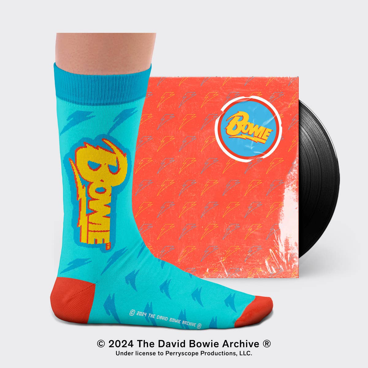 Sock Affairs - Wholesale Socks - Unisex - David Bowie Lightning Blue Socks