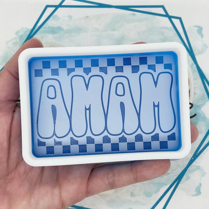 *NOUVEAUTÉ* Moule à parfum rectangulaire à carreaux Mama pour la vente par The Freshie Junkie, LLC