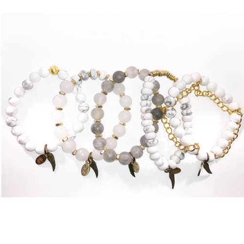 Set di catene bianche da 8 mm a 10 mm per la vendita all'ingrosso da parte di omibeads