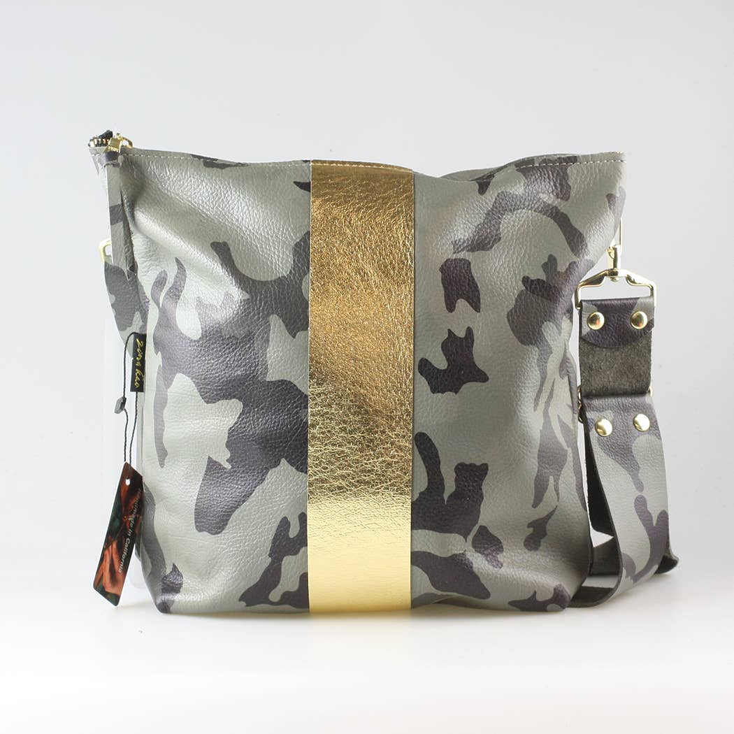 The Graham Crossbody: Camo and Softs for wholesale by Zina Kao Exclusives