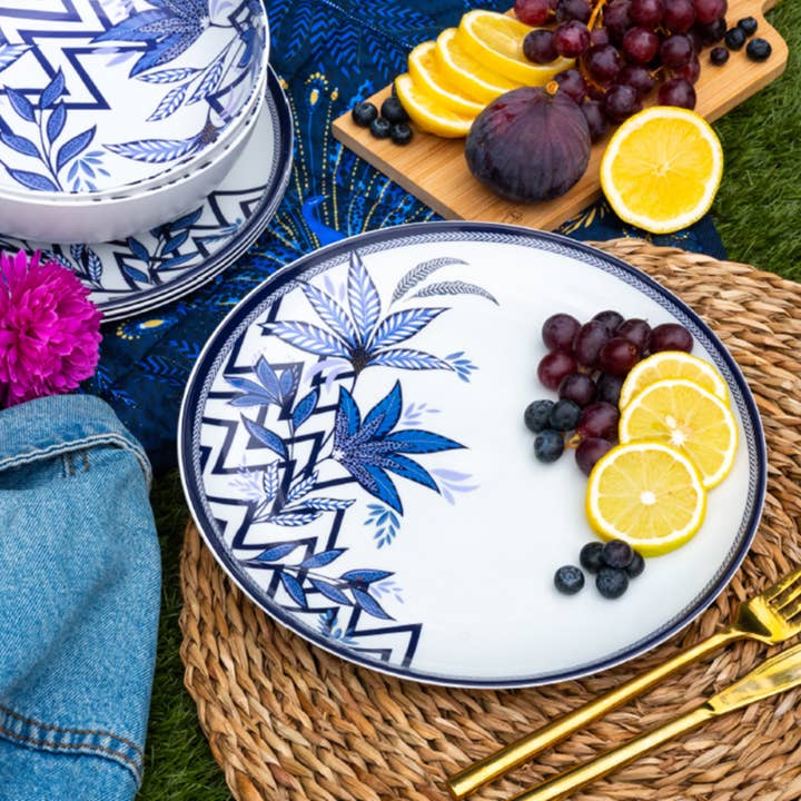 Sara Miller Decorated Plates Set of 4 for wholesale by Navigate Ltd