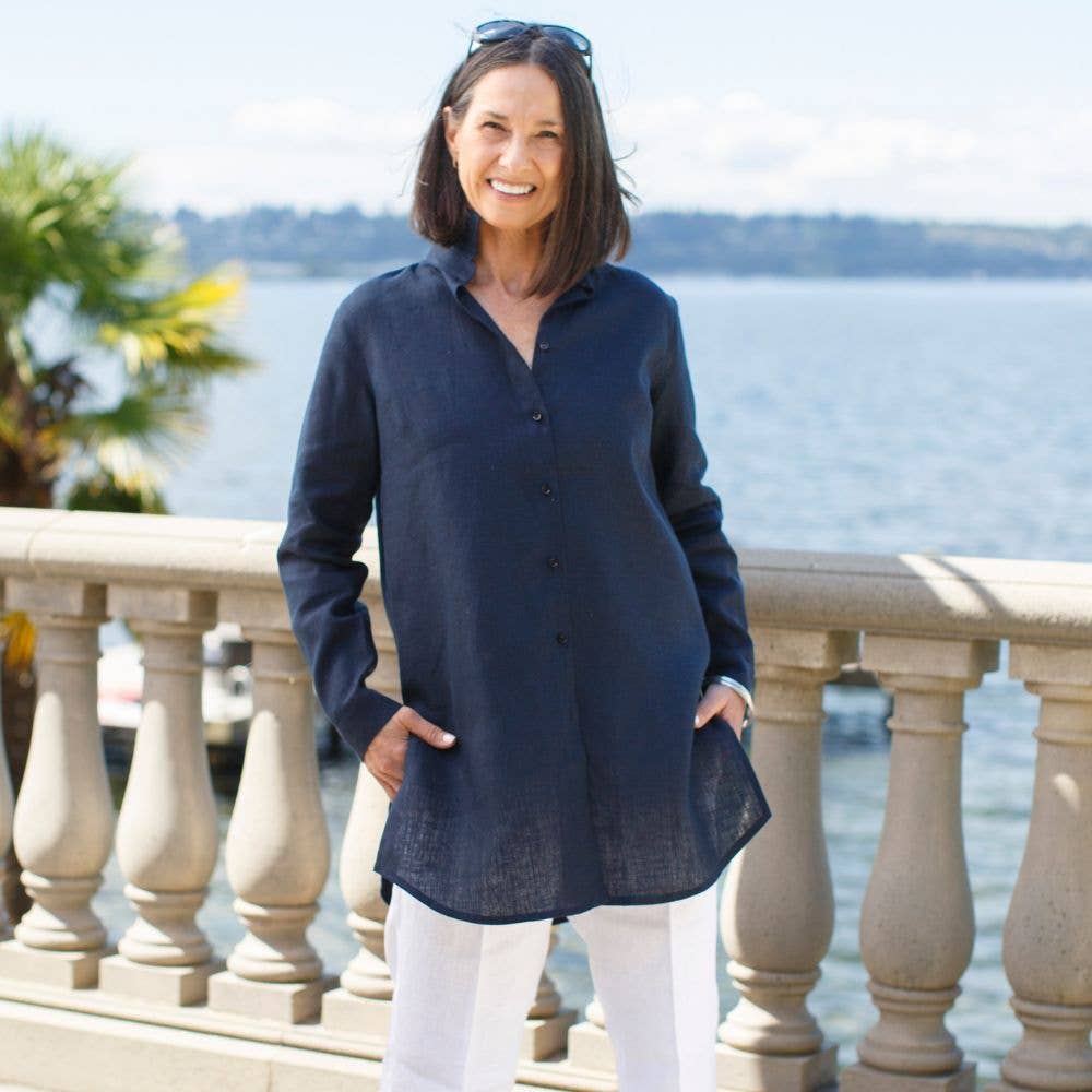 Arte Italica & Crown Linen Designs - Wholesale Tunic - Women's - Christina Linen Tunic - New Colors13