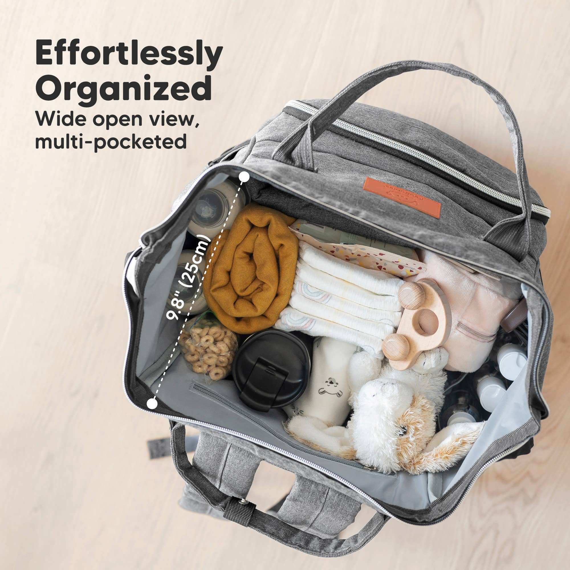 Classic Gray Original Diaper Bag Backpack, Baby Bags with Changing Pad for wholesale on Faire2