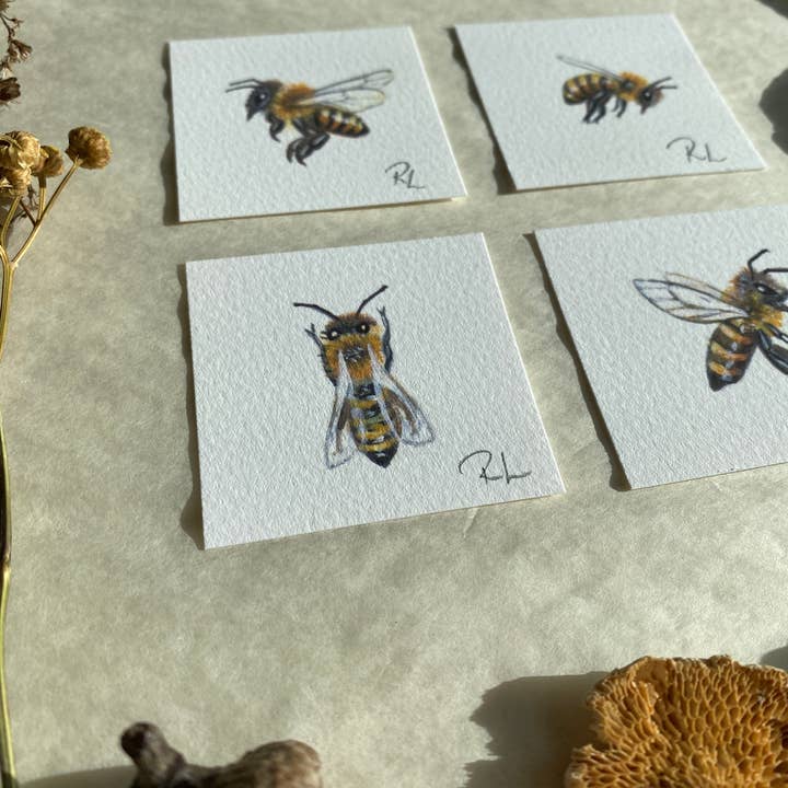 Rebekah Lowell Creative Studio - Wholesale Art Print - Honeybees Little Print9
