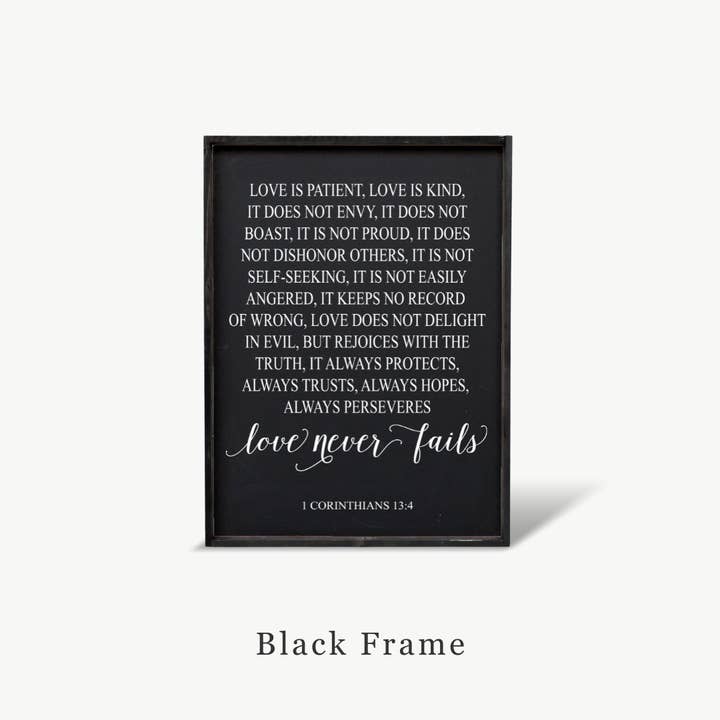 Williamraedesigns - Wholesale Art Print - Corinthians Verse Framed Print - Christian Decor10
