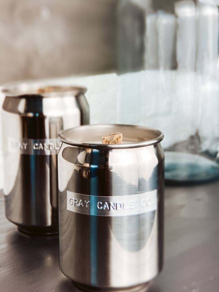 Sage, Amber, Rose | Essential Oil Candle for wholesale by Gray Candle Co.