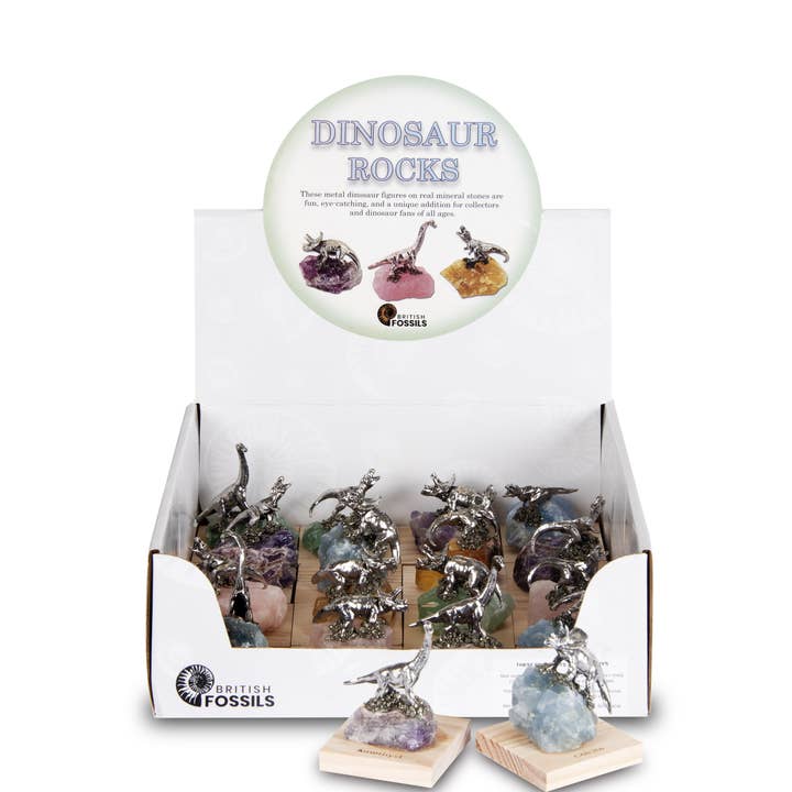 Dinosaures sur les minéraux pour la vente par British Fossils