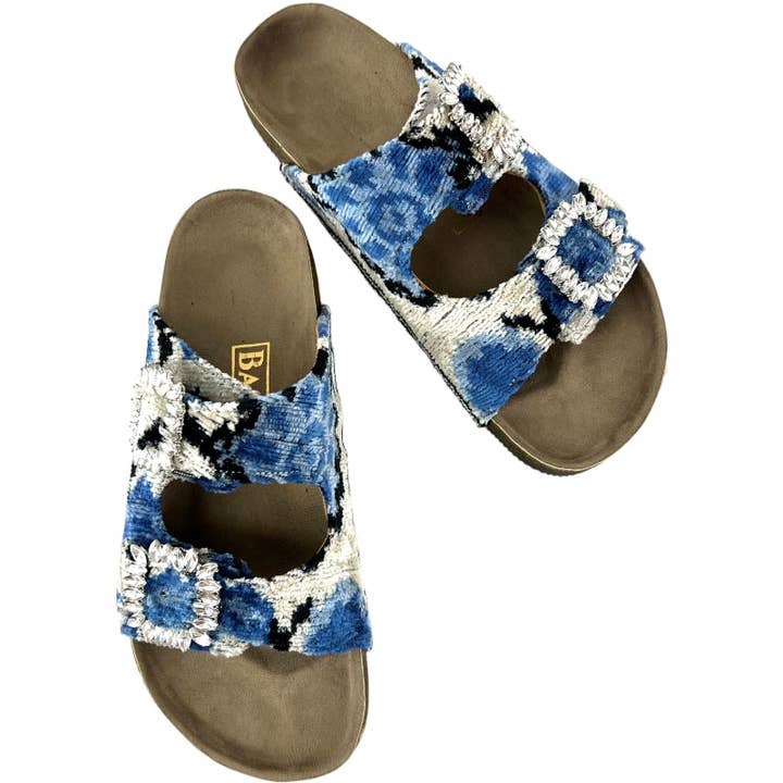 Blåa blommiga Willow-tofflor för wholesale av Baldiz