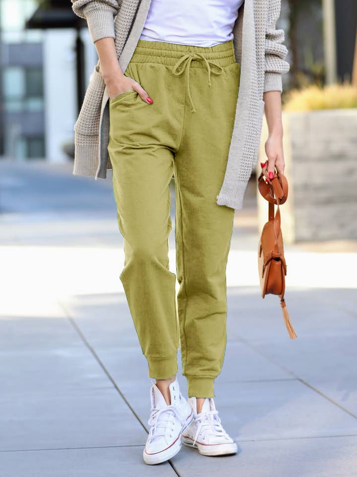 42POPS - Wholesale Athletic Sweatpants/Joggers - Women's - ",.....SI-18676 FRENCH TERRY JOGGER PANTS WITH SIDE POCKETS1