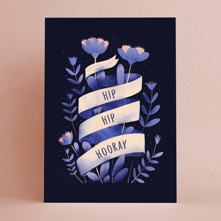 Botanopia - gifts , decor and cards for plant lovers - Wholesale Everyday Greeting Card - Hip Hip Houray | Birthday Card | Congratulations Card