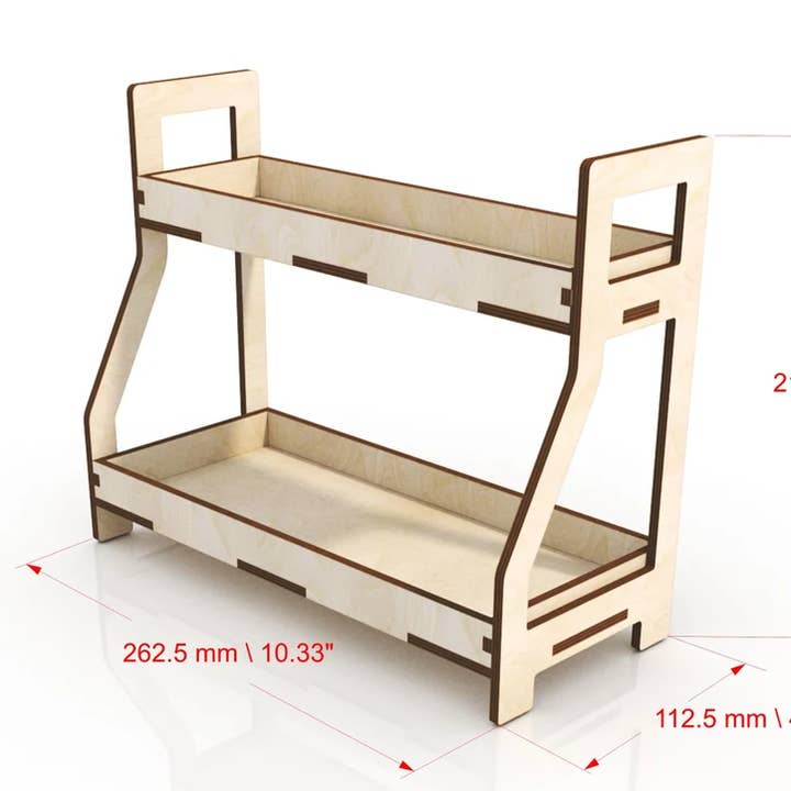 Kit de plateaux à 2 niveaux de style fermier pour la vente par Kate's Blanks