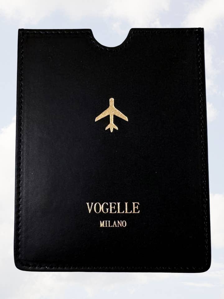 Passport Cover - Jet Black for wholesale by Vogelle