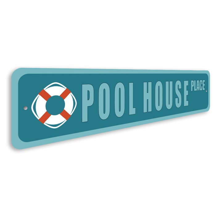 Lizton Sign Shop, Inc – wholesale Skylt – Pool hus plats skylt