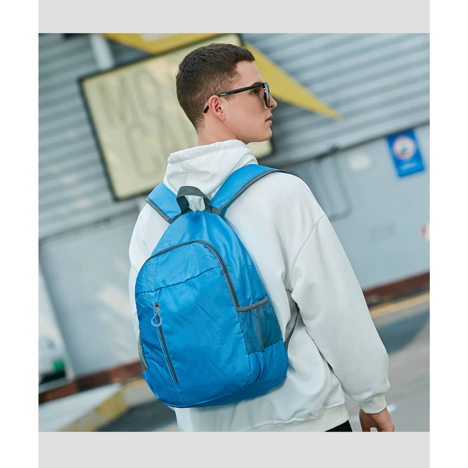 wandf – Mochila - Unissexo por atacado – Mochila Dobrável Leve - Saco de Viagem em Nylon Impermeável21