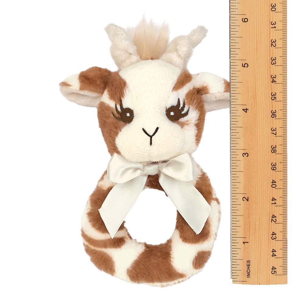 Bearington Collection - Wholesale Handheld Rattle - Baby - Lil' Patches Giraffe Ring Rattle2