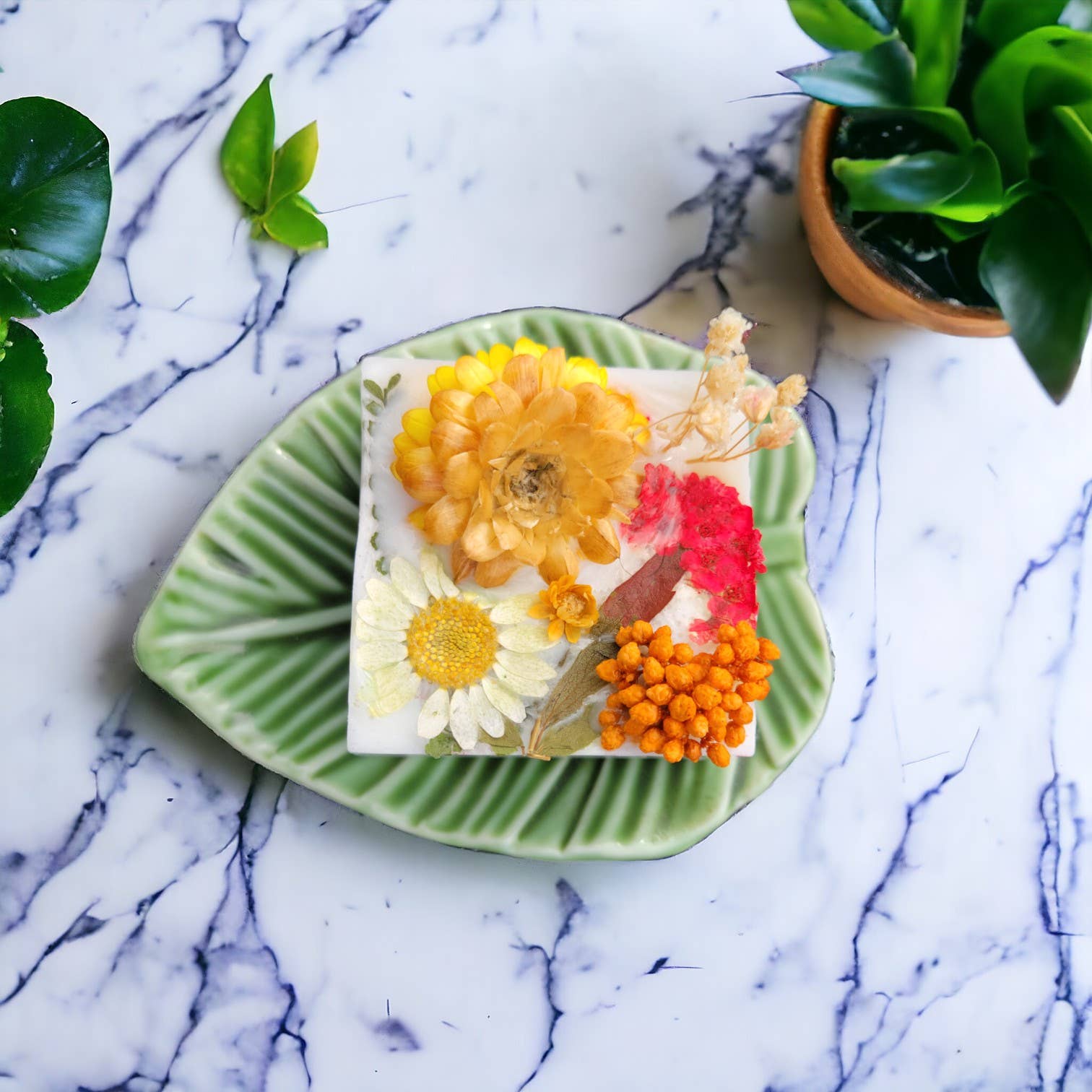 FlorBody - Wholesale Bar Soap - Handmade Natural Goat Milk Soap with pressed flowers - 2oz4