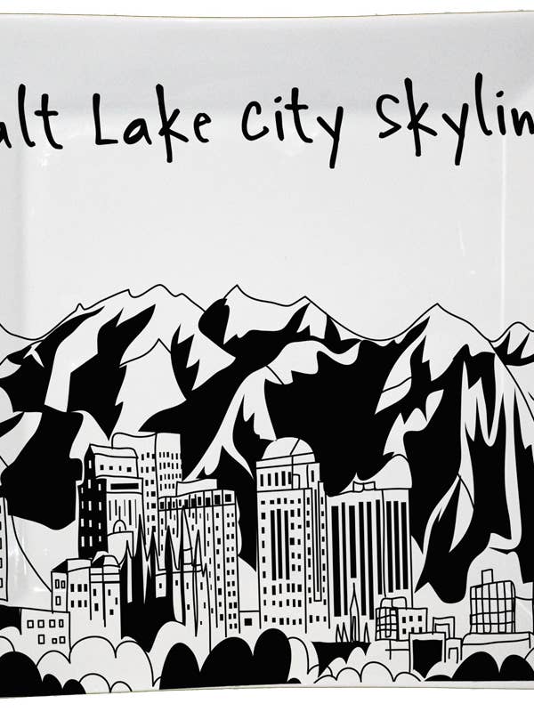 Salt Lake City Skyline Sm Sq for engroshandel hos The Dish