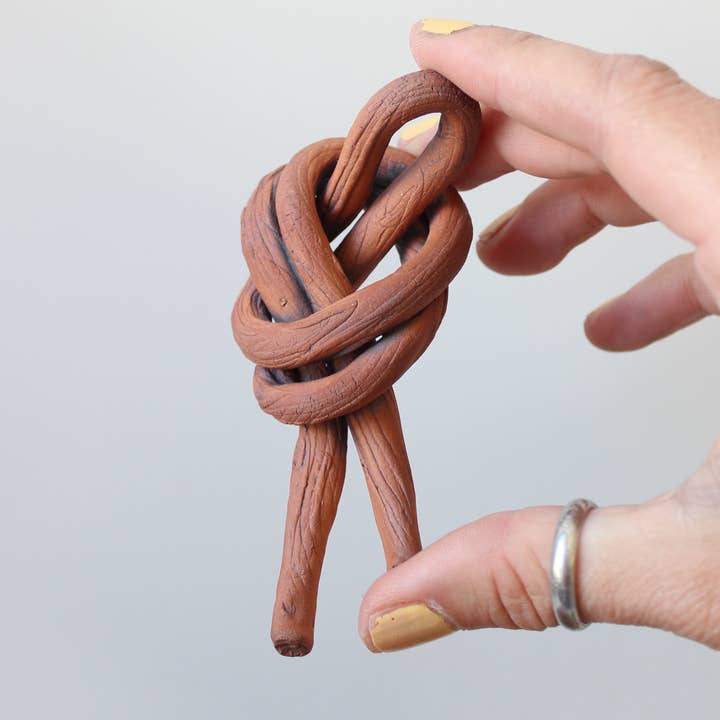 Cold Mountain Ceramics - Wholesale Decorative Tabletop Object - Ceramic Wood Knots0