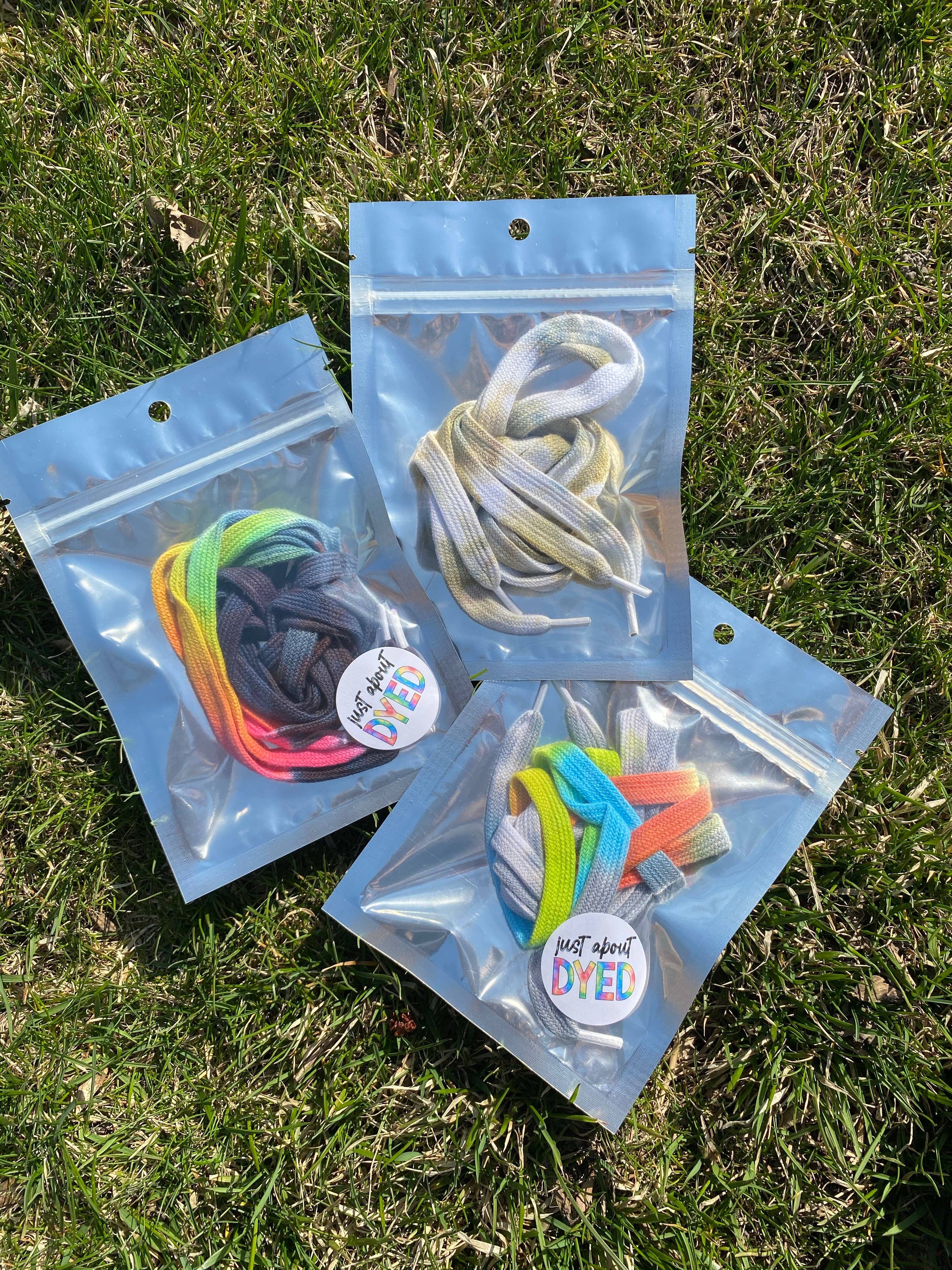 Just About Dyed - Vendita all'ingrosso Lacci per scarpe - Bambini e neonati - Lacci per scarpe personalizzati Tie Dye e perline6