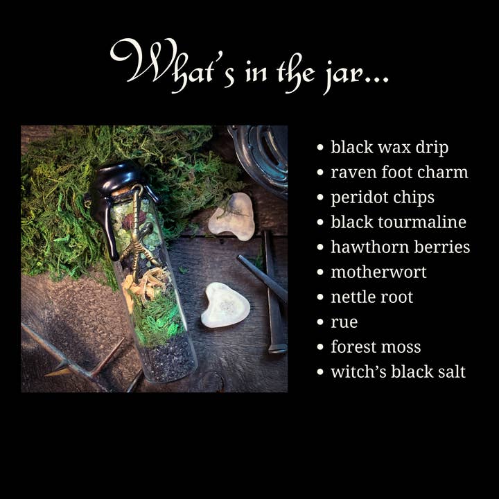 of Forest and Fae - Wholesale Meditation Supplies - Bog Witch Spell Jar • Witch Bottle • Protection • Uncrossing3
