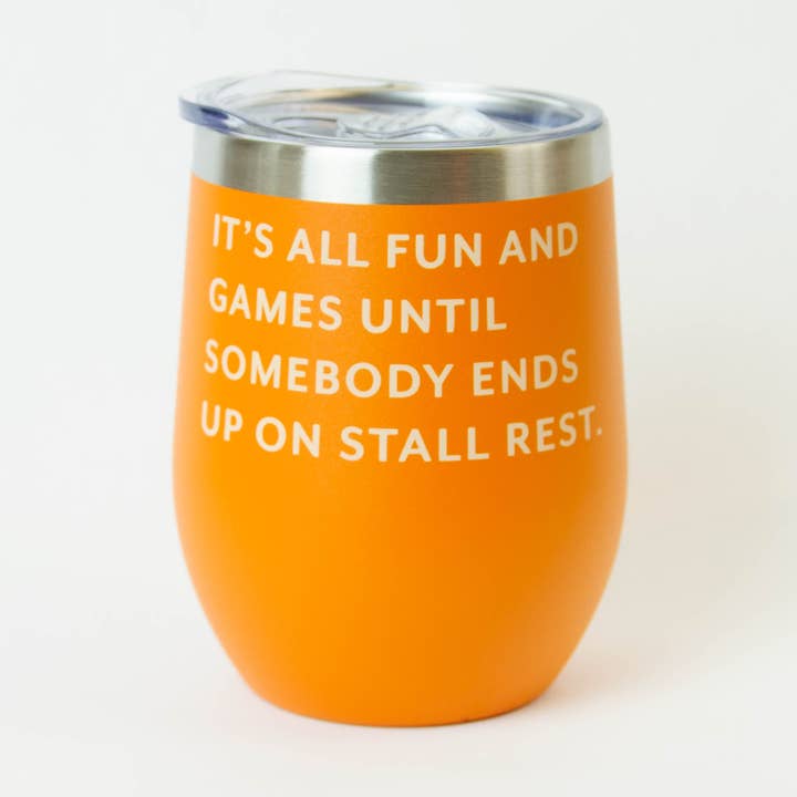 Stall Rest Wine Tumbler for wholesale by Mare Modern Goods