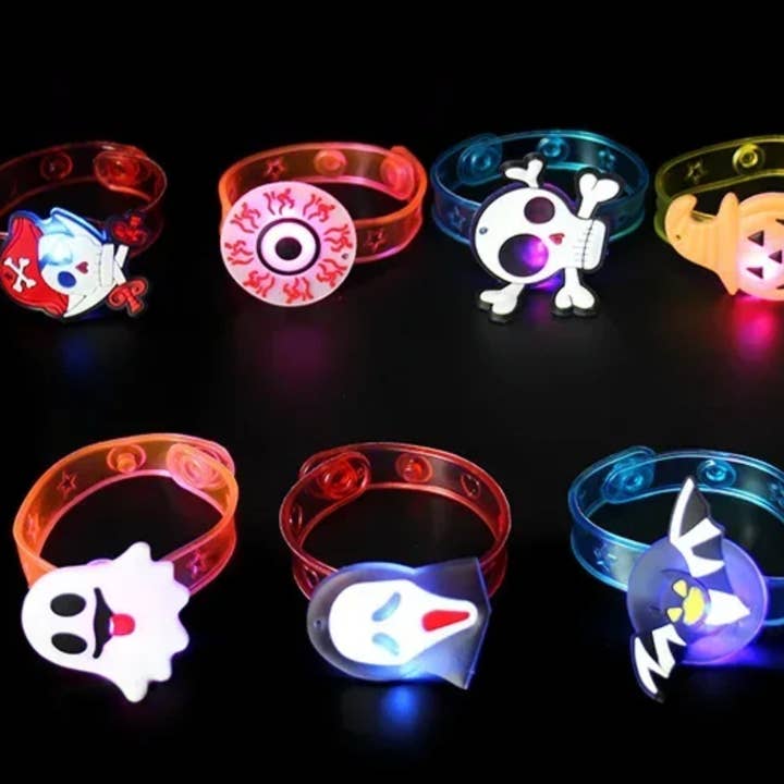 Buddha Ayurveda – wholesale Light-up toy – Kids & baby – Halloween LED Light Up Bracelet Flashing Wristband-Assorted1