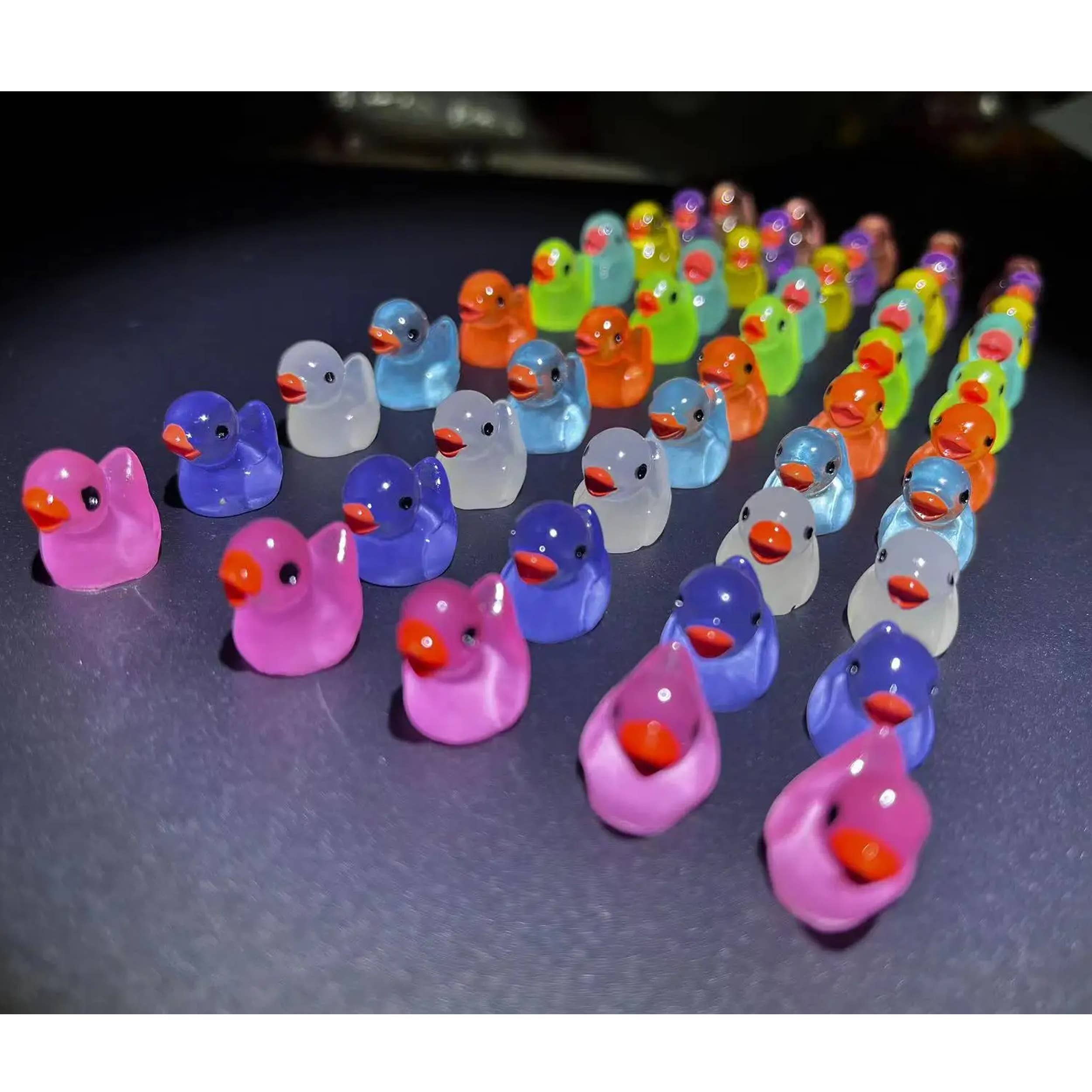 La Bella Monte - Vente Figurine décorative - Mini canards en résine lumineux pour décoration intérieure1