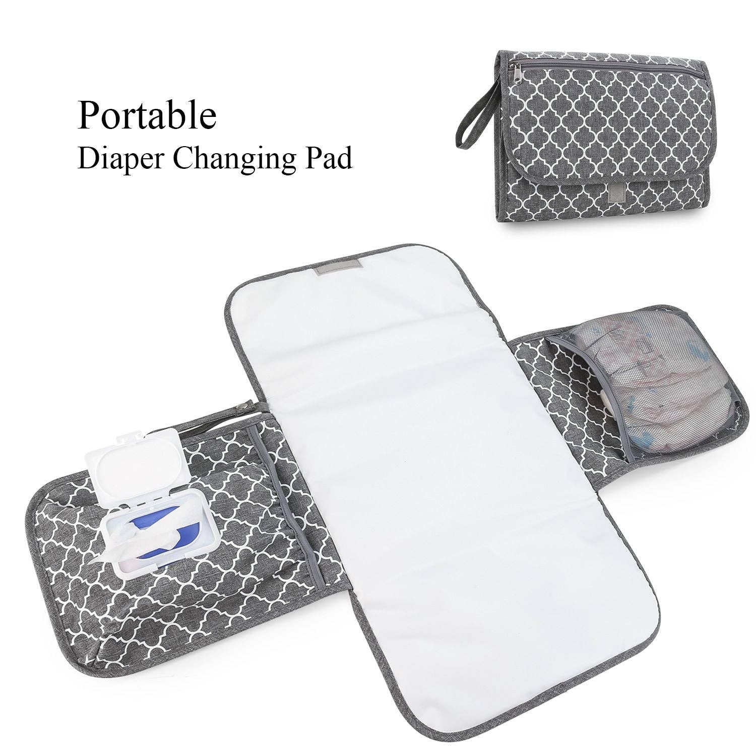 Naomi's Happy Place Shop - Wholesale Changing Mat/Pad - Baby - Baby changing diaper pad mother and baby travel portable waterproof diaper pad multifunctional wet wipes bag mommy bag accessories1