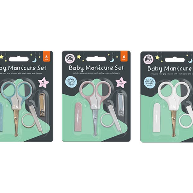 LMT-UK - Wholesale Nail Clipper/Scissor - Baby - Baby Manicure Set 4 Piece - LMTUK.iO