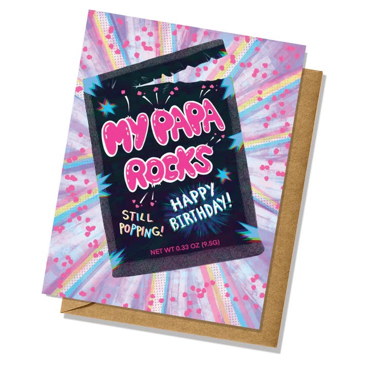 Tarjeta de cumpleaños My Papa Rocks para venta al por mayor de Lucky Mfg. Co.