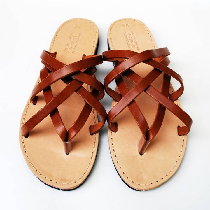 Læder Sandaler for engroshandel hos Nikola Sandals