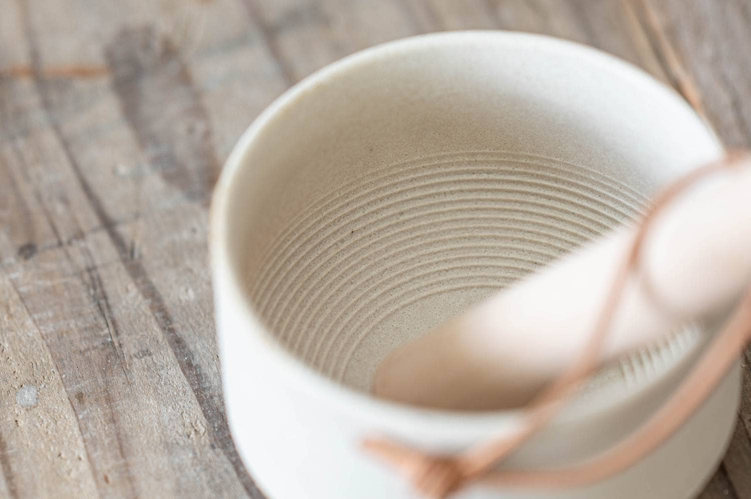 Yamani - Wholesale Bowl - Chacha Surisuri Shironeri Small Matcha Bowl8