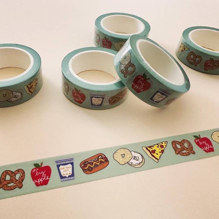 New York City Food Washi Tape Pizza Bagel NYC Souvenir voor wholesale door Made by Nilina