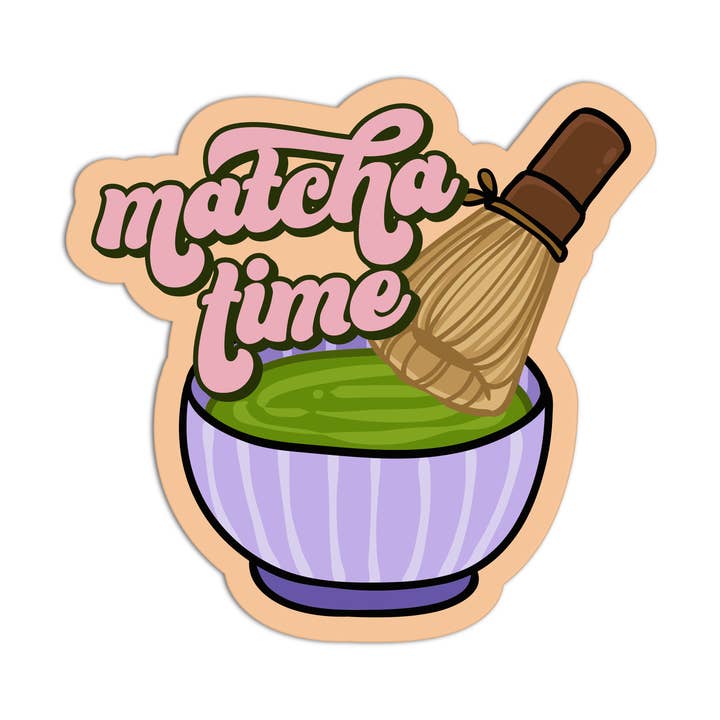 MATCHA TIME Pegatinas Texturizadas de Matcha para venta al por mayor de Girls Printing House