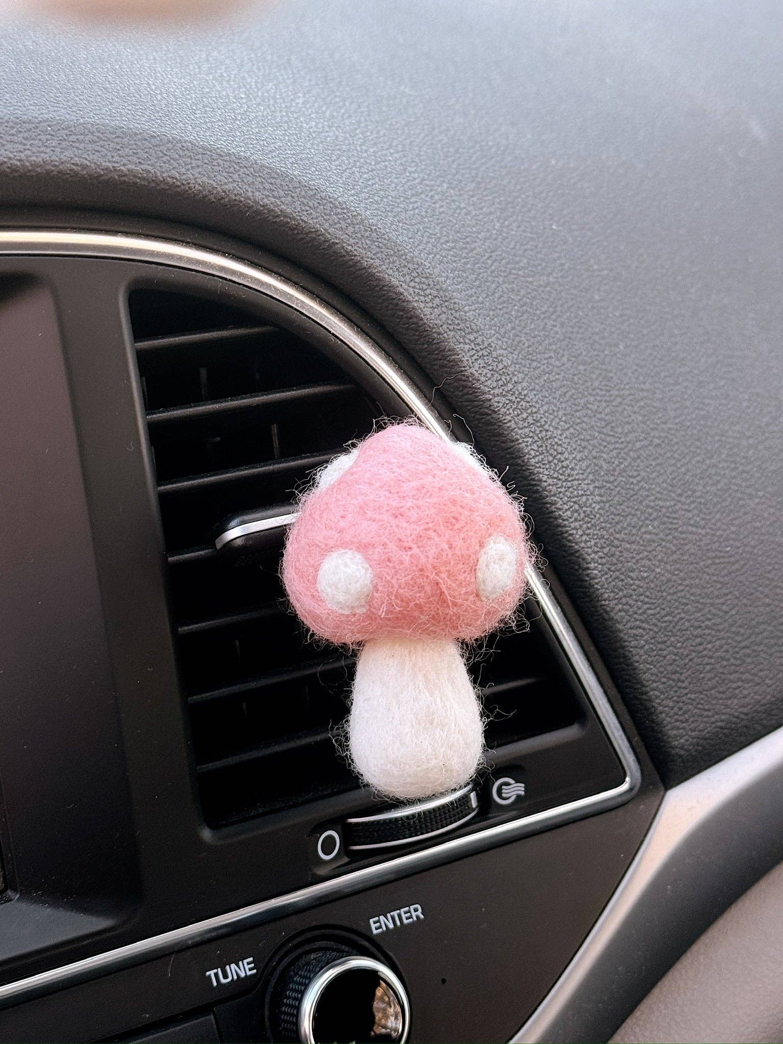 Golden Hour Designs - Wholesale Car Decorative Charm - Women's - Felt Mushroom Car Vent Clip - Diffuser, Cottagecore, Whimsy5