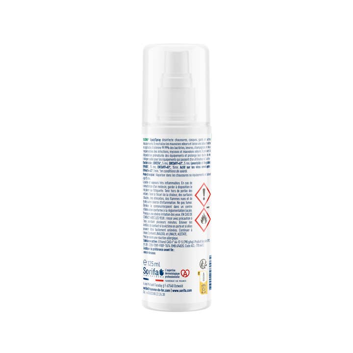 Laboratoire de l'Homme de Fer - SORIFA - Vendita all'ingrosso Deodorante/spray per scarpe - SUDINE® EQUIP'SPRAY Disinfettante e deodorante - 125 ml1