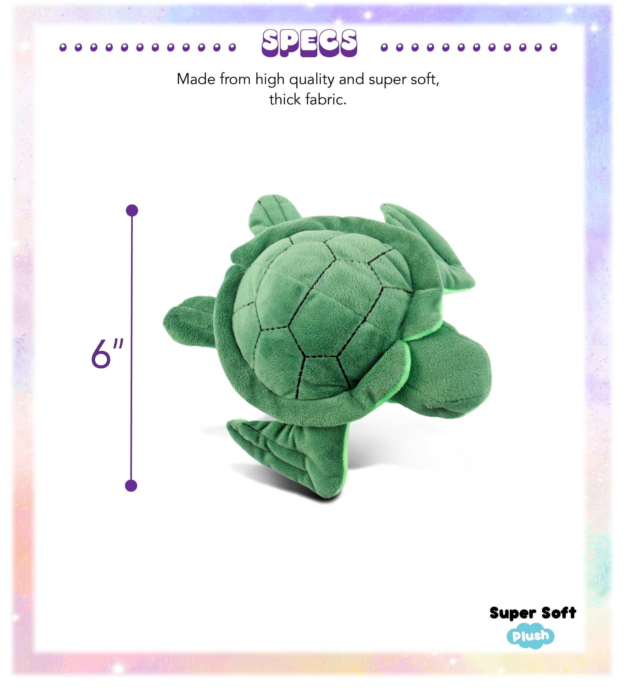 Cota Global - Wholesale Stuffed/Plush Toy - Kids & Baby - 6" Plush - Sea Turtle2